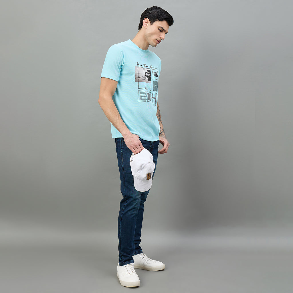 Duke Urban Men Graphic Print Half Sleeve Round Neck Casual Tshirt (LF7501)