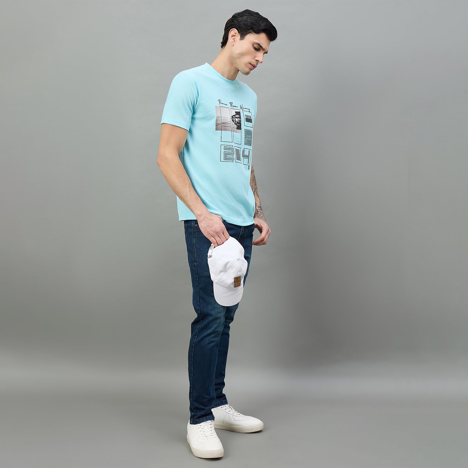 Duke Urban Men Graphic Print Half Sleeve Round Neck Casual Tshirt (LF7501)