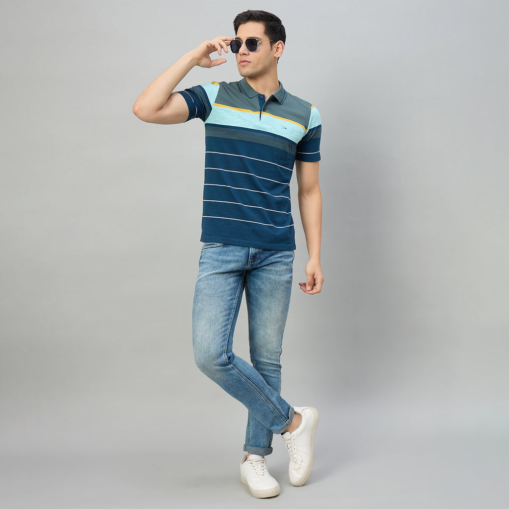 Duke Men Half Sleeve Cotton Regualr Fit Casual T-shirt (MLF1175)