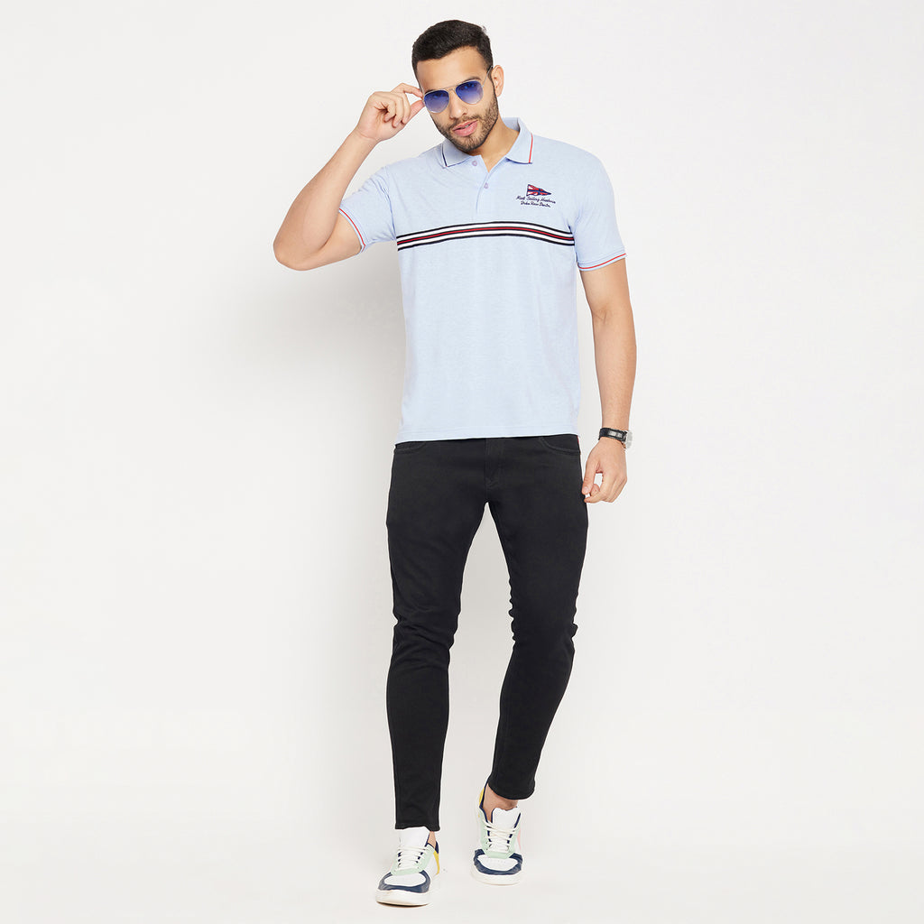 Duke Stardust Men Half Sleeve Polo Neck Cotton T-shirt (3934)