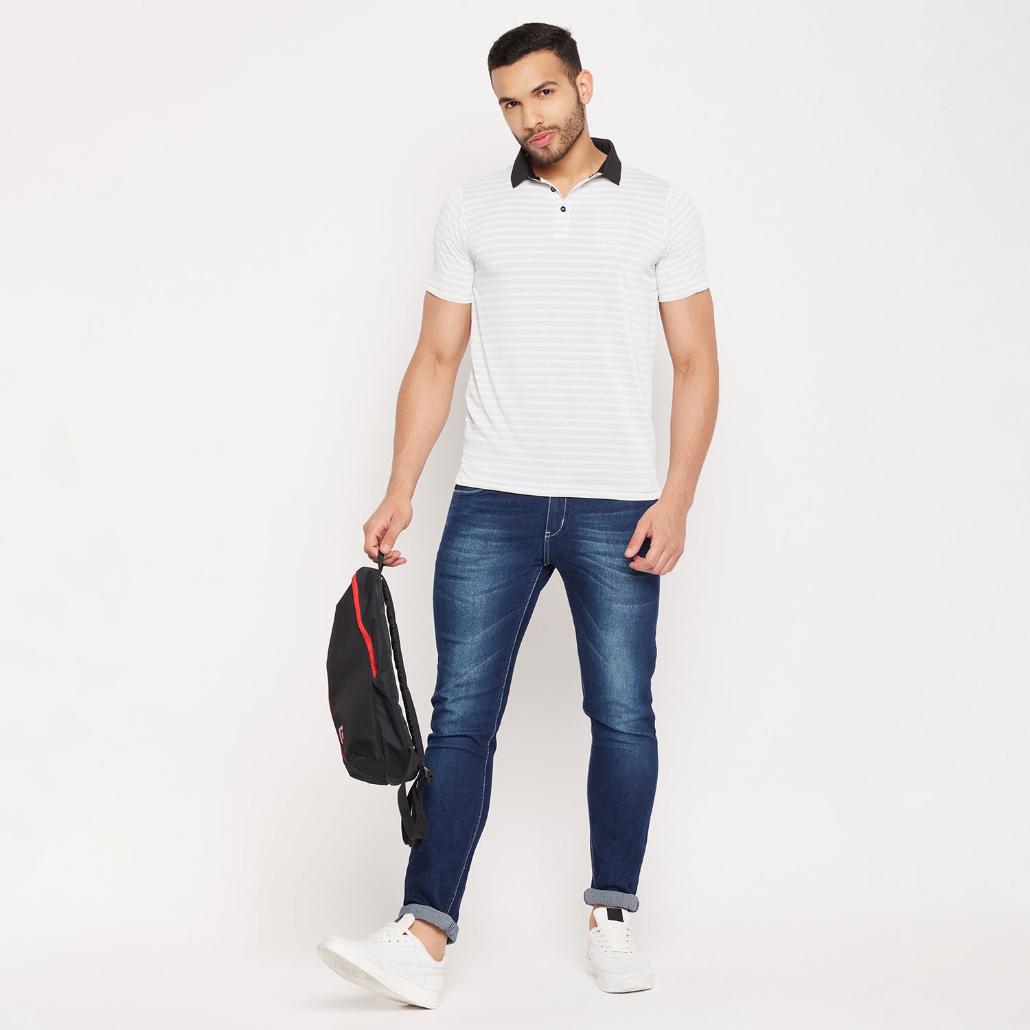 Duke Stardust Men Half Sleeve Polo Neck Cotton T-shirt (1600)