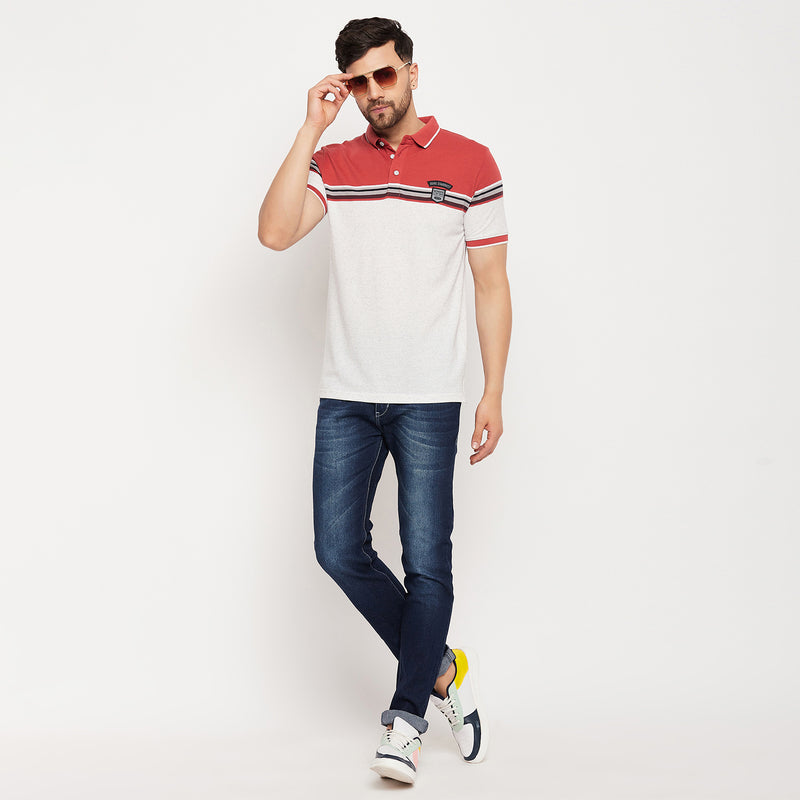 Duke Stardust Men Polo Neck Half Sleeve Cotton T-shirt (LF7020)