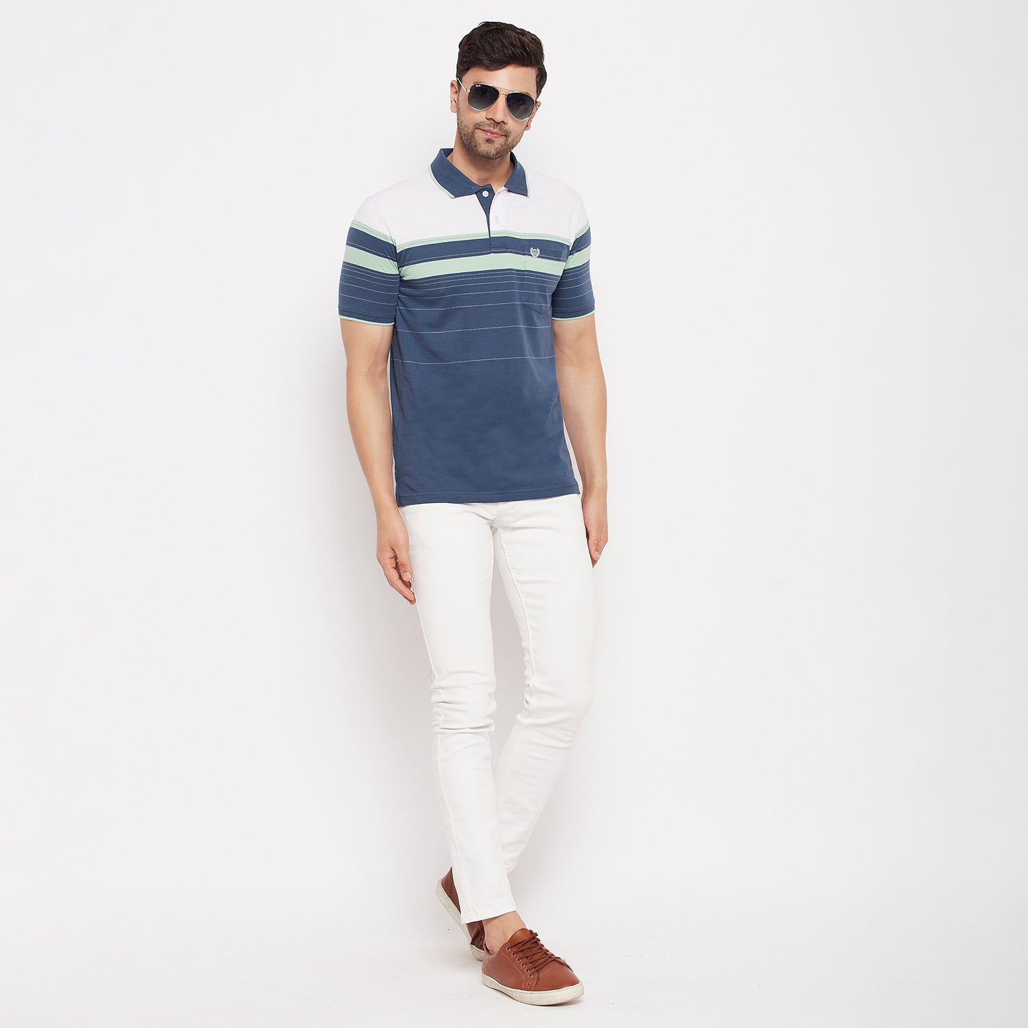 Duke Stardust Men Polo Neck Half Sleeve Cotton T-shirt (LF5839)