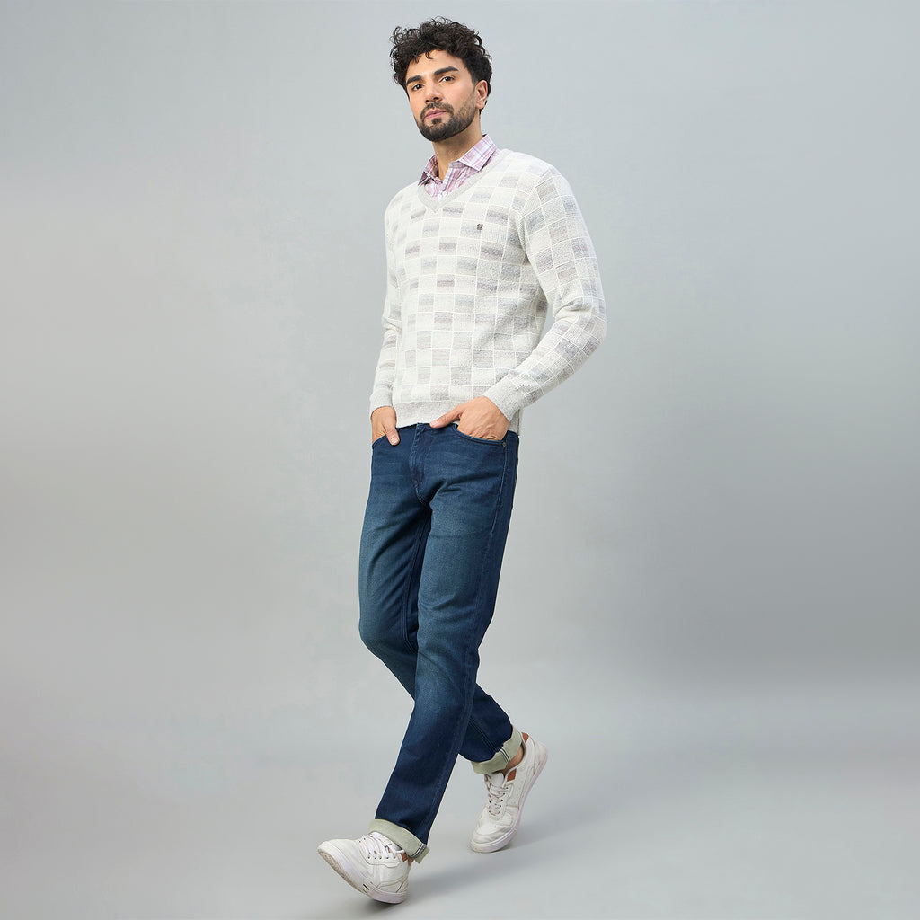 Duke Urban Men V-neck full sleeve sweater (SDS2245)