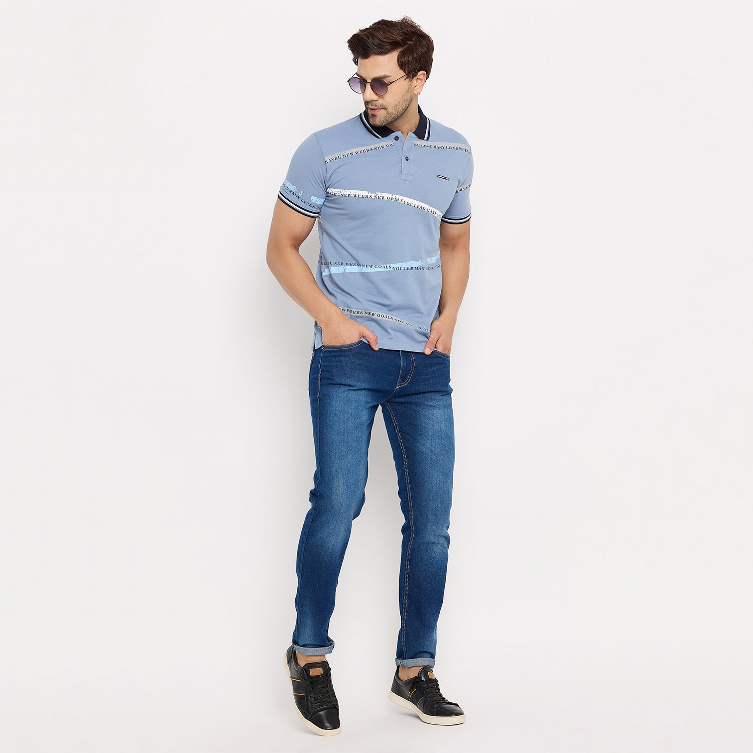 Duke Urban Men Half Sleeve Cotton T-shirt (LF7149)