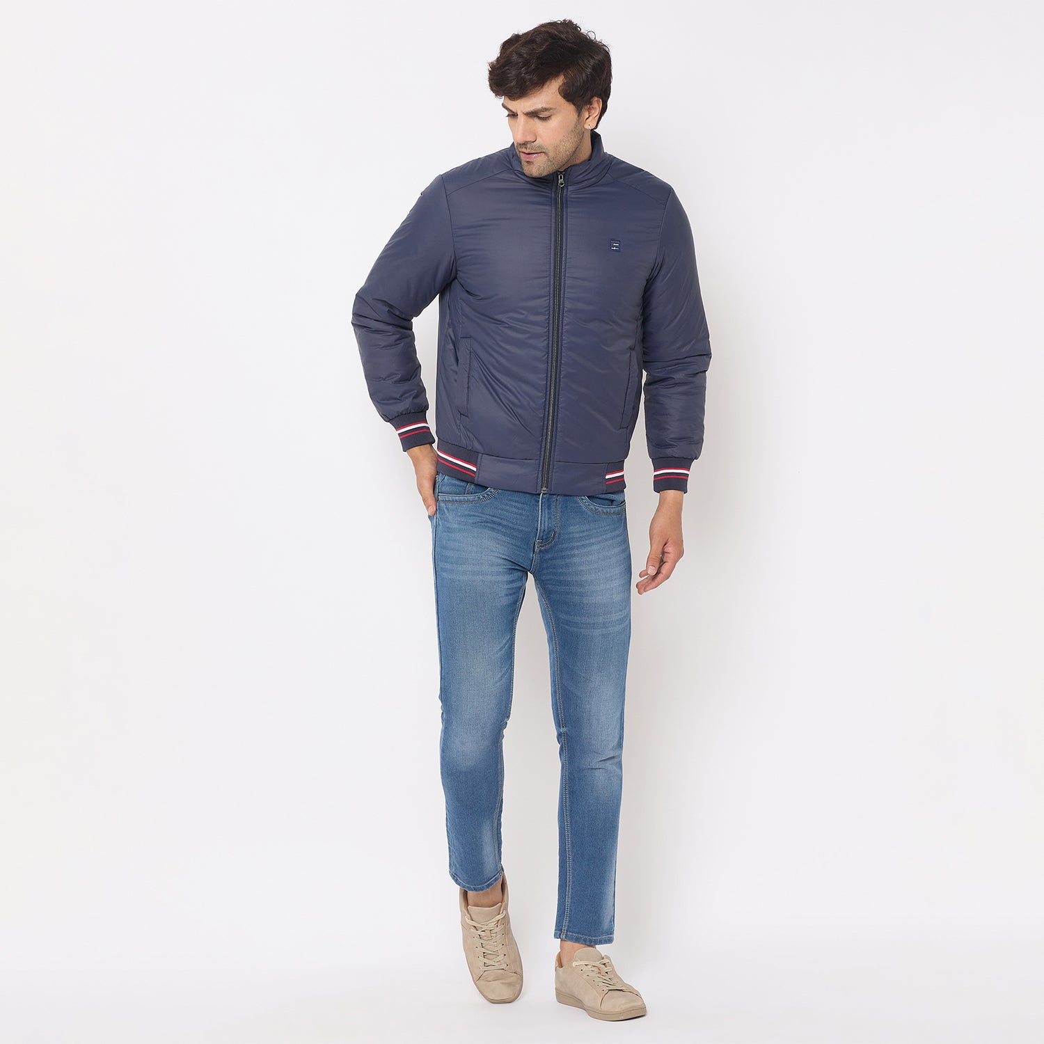 Duke Urban Men Full Sleeve Bomber Jacket (SDZ3089R)