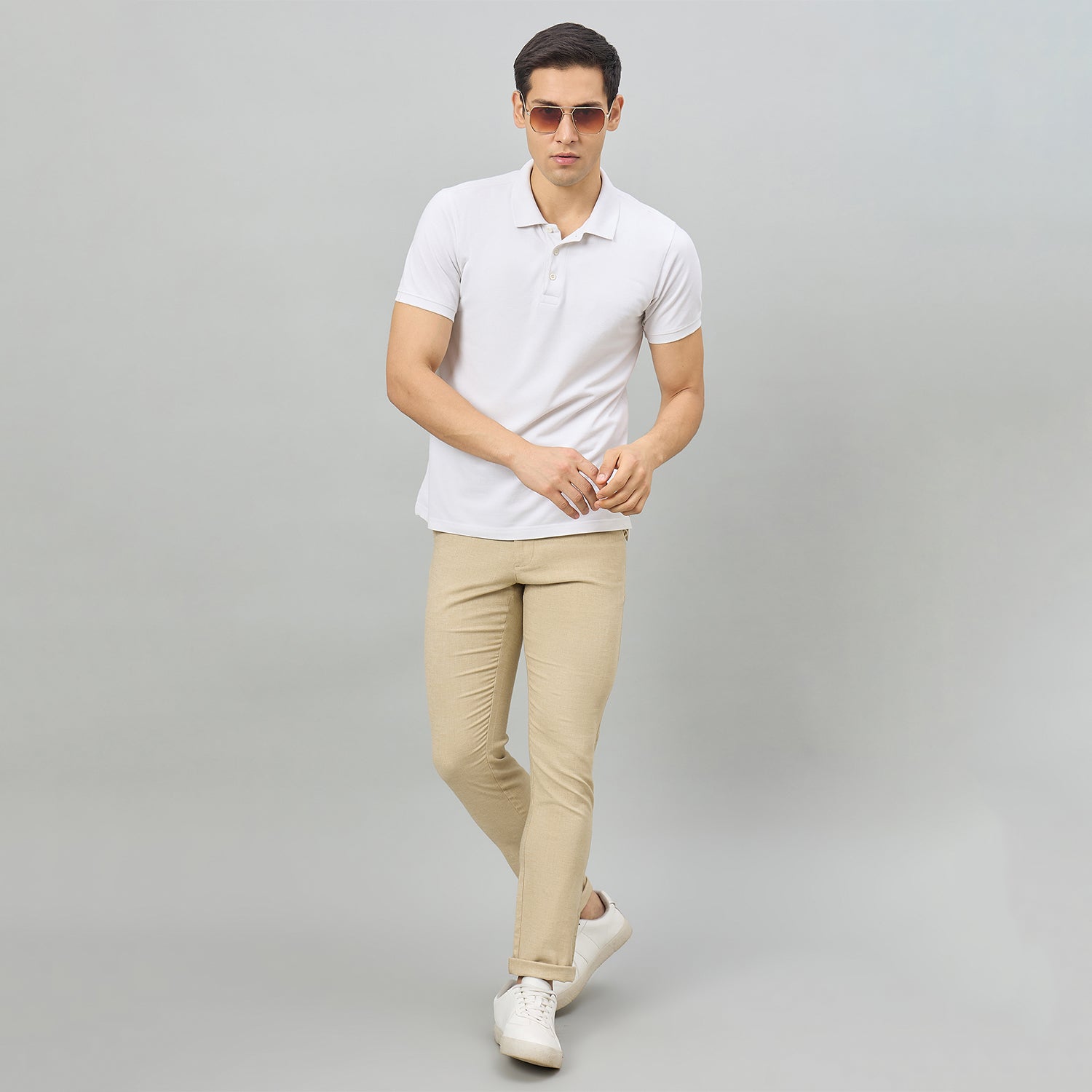 Duke Men Flatfront Narrow fit Casual Chinos Trouser (SDT4653)