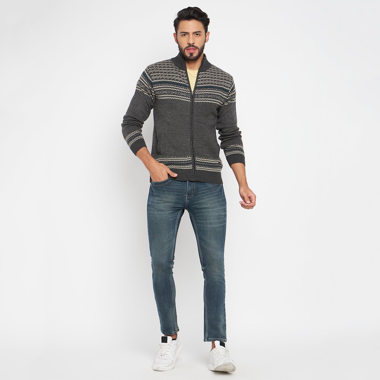 Duke Urban Men Full Sleeve High Neck Pullover (SDS2082)