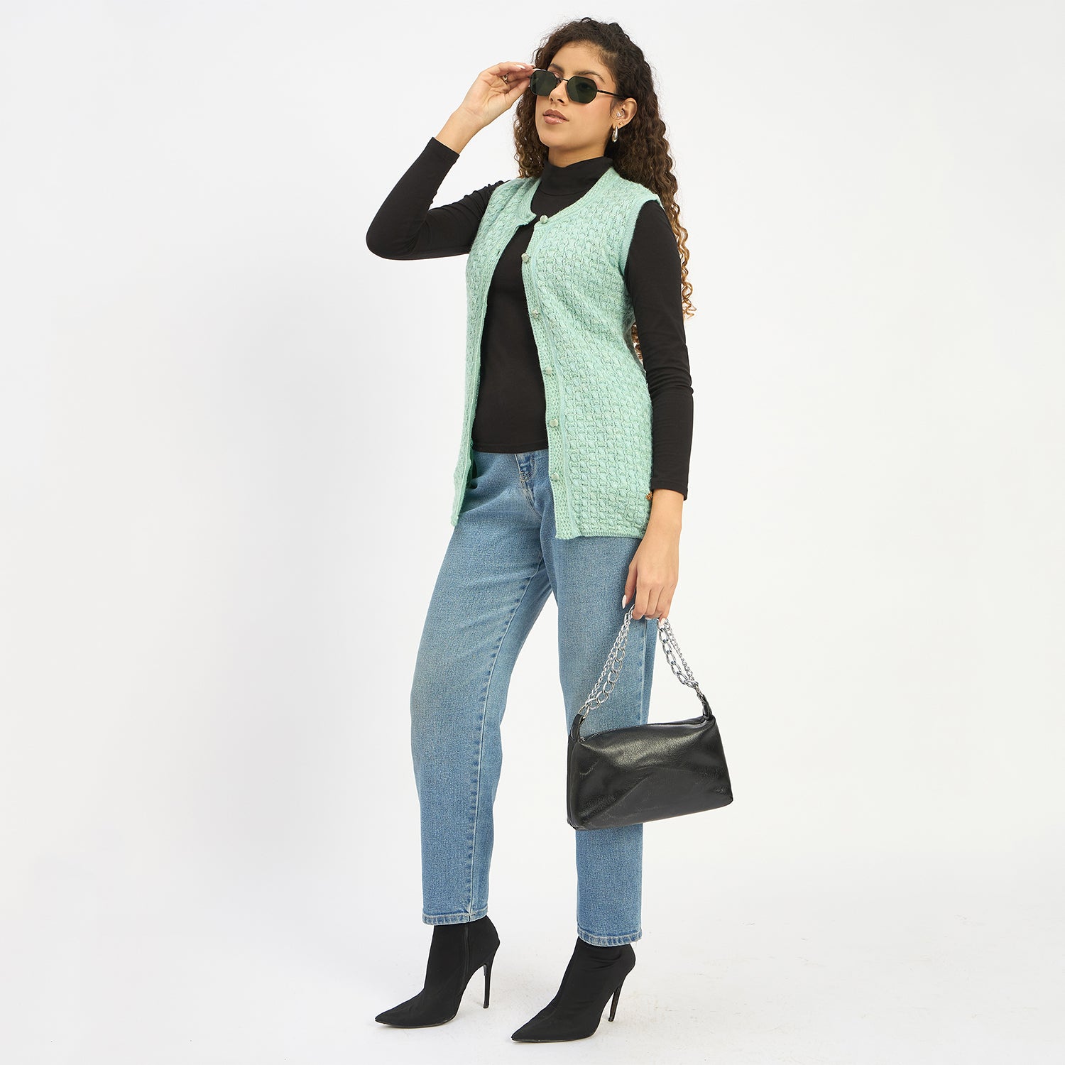 Duke Urban Women Sleeveless Cardigan (SDS1266N)