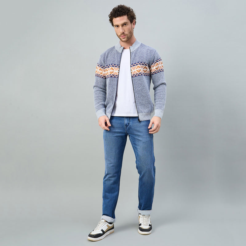 Duke Men Full Zip Regular Cardigan (SDS2214B)