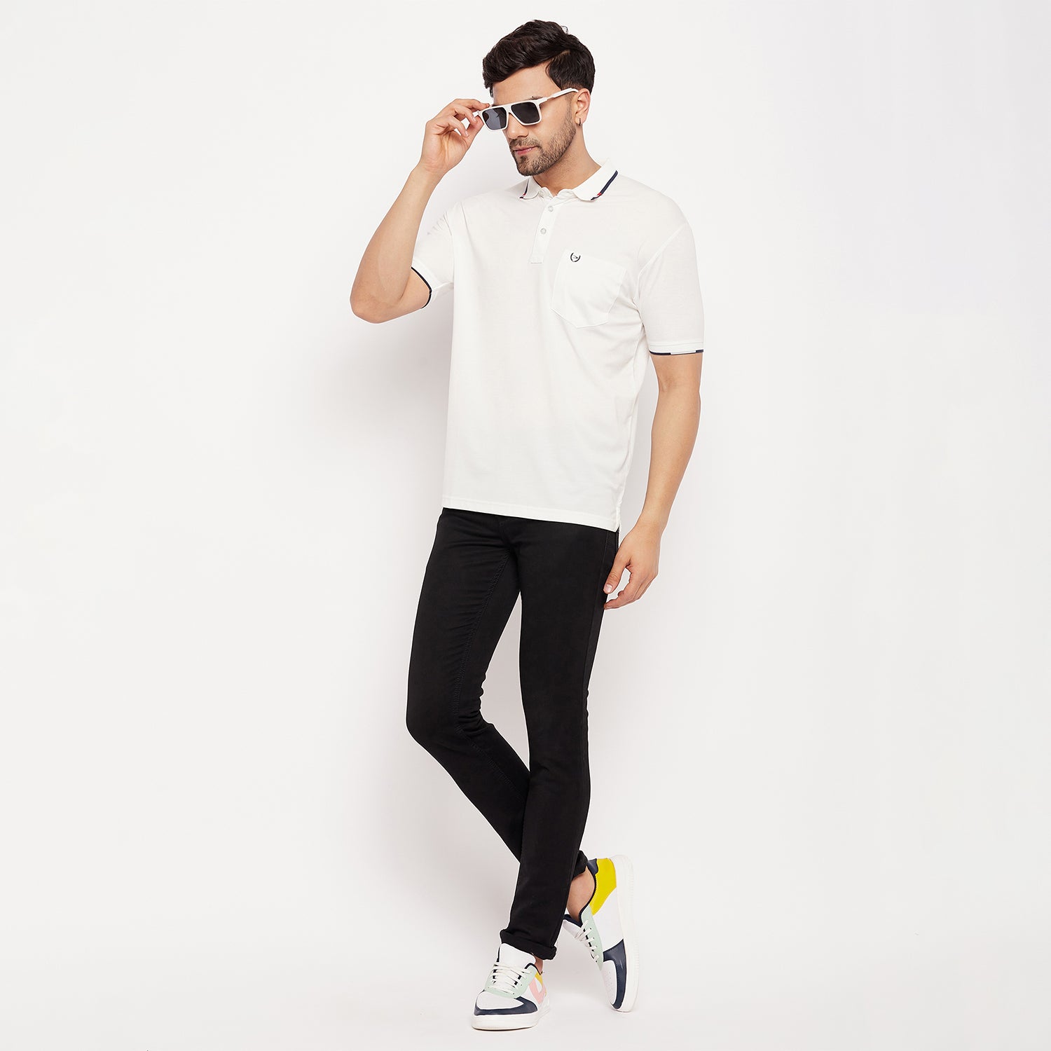 Duke Stardust Men Half Sleeve Polo Neck Cotton T-shirt (1700)