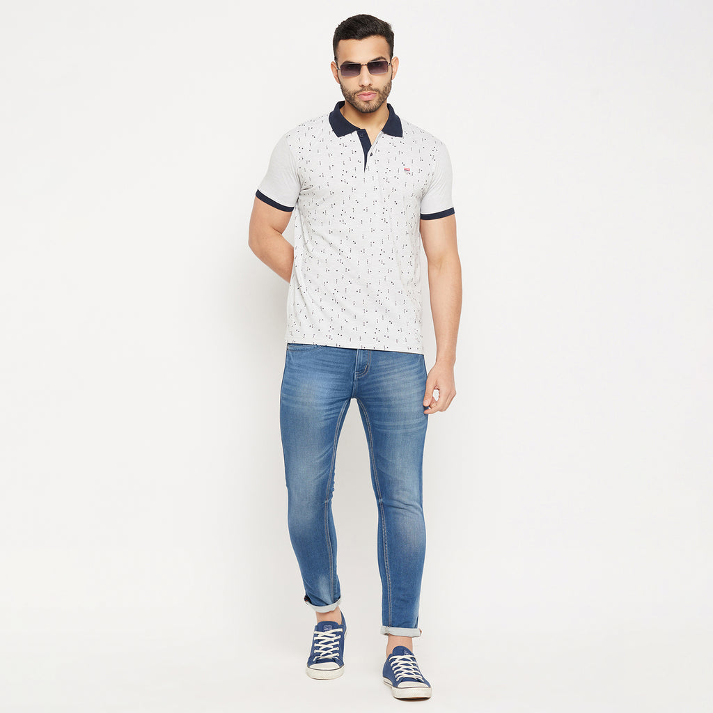 Duke Stardust Men Half Sleeve Polo Neck Cotton T-shirt (3966)