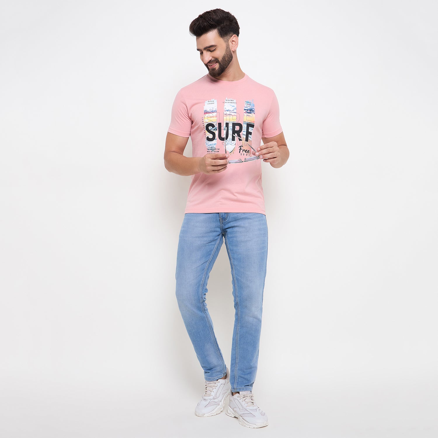 Duke Urban Men Half Sleeve Cotton Tshirt (LF7049)