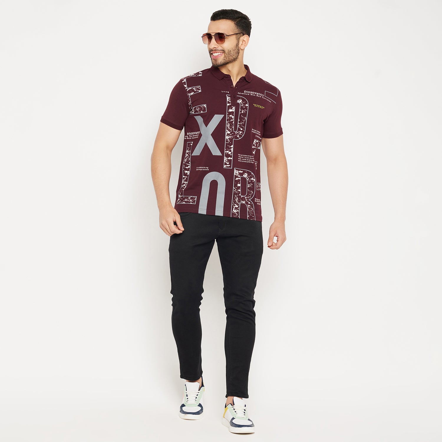 Duke Stardust Men Half Sleeve Polo Neck Cotton T-shirt (4388)