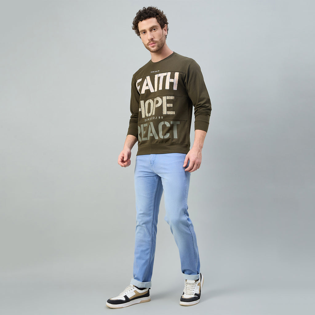 Duke Urban Men Round Neck Regular Sweatshirt (LF3948S)