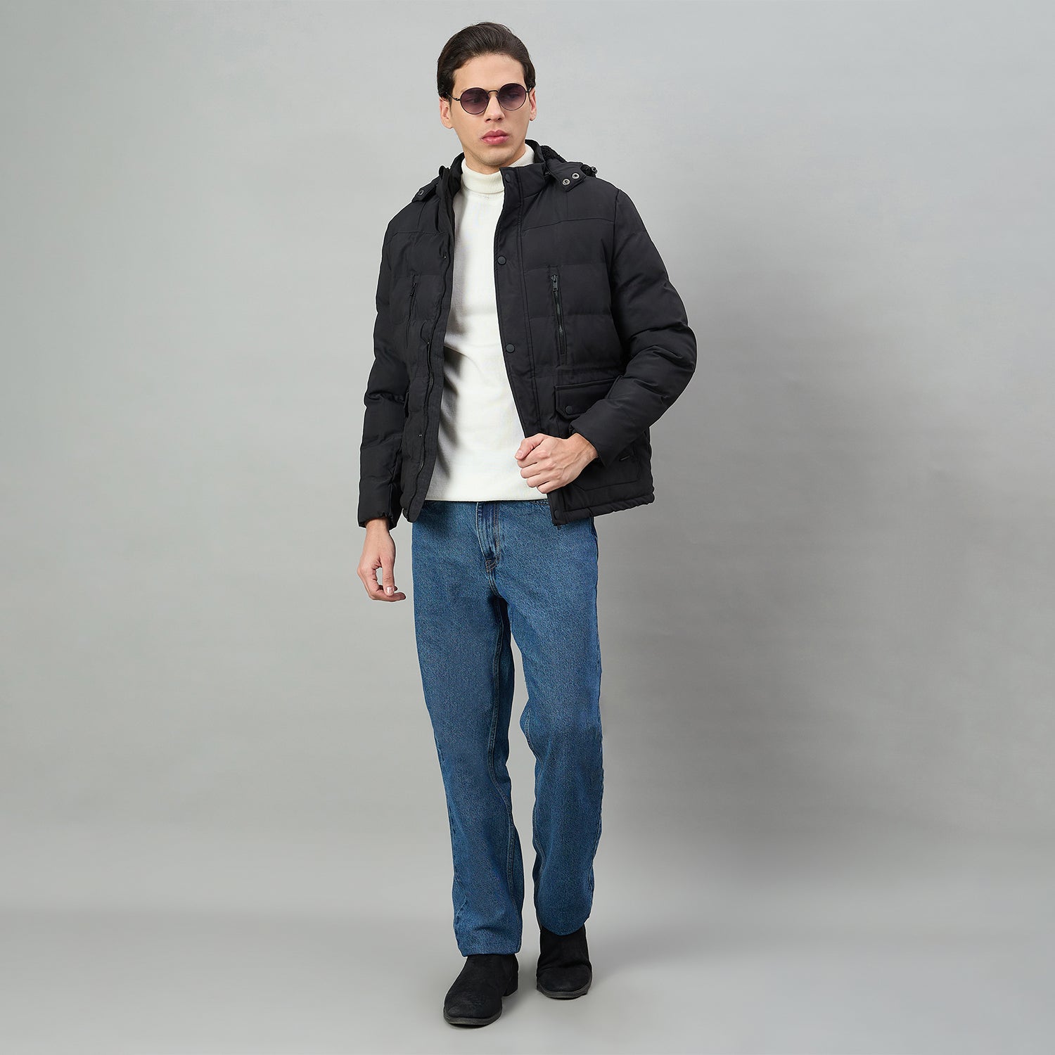 Duke Urban Men Full Sleeve Hooded Jacket (SDZ3276)