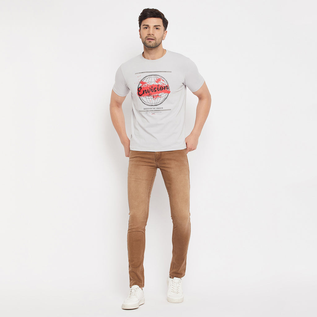 Duke Stardust Men Half Sleeve Cotton T-shirt (MLF7050)
