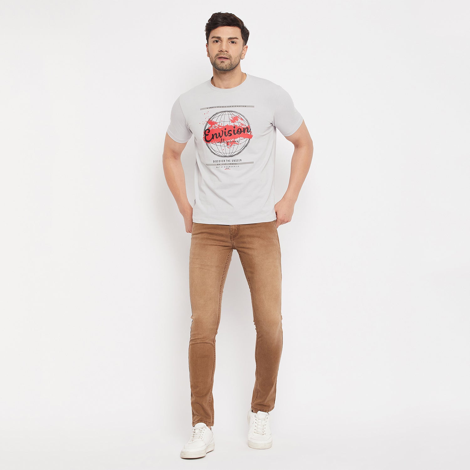 Duke Stardust Men Half Sleeve Cotton T-shirt (MLF7050)