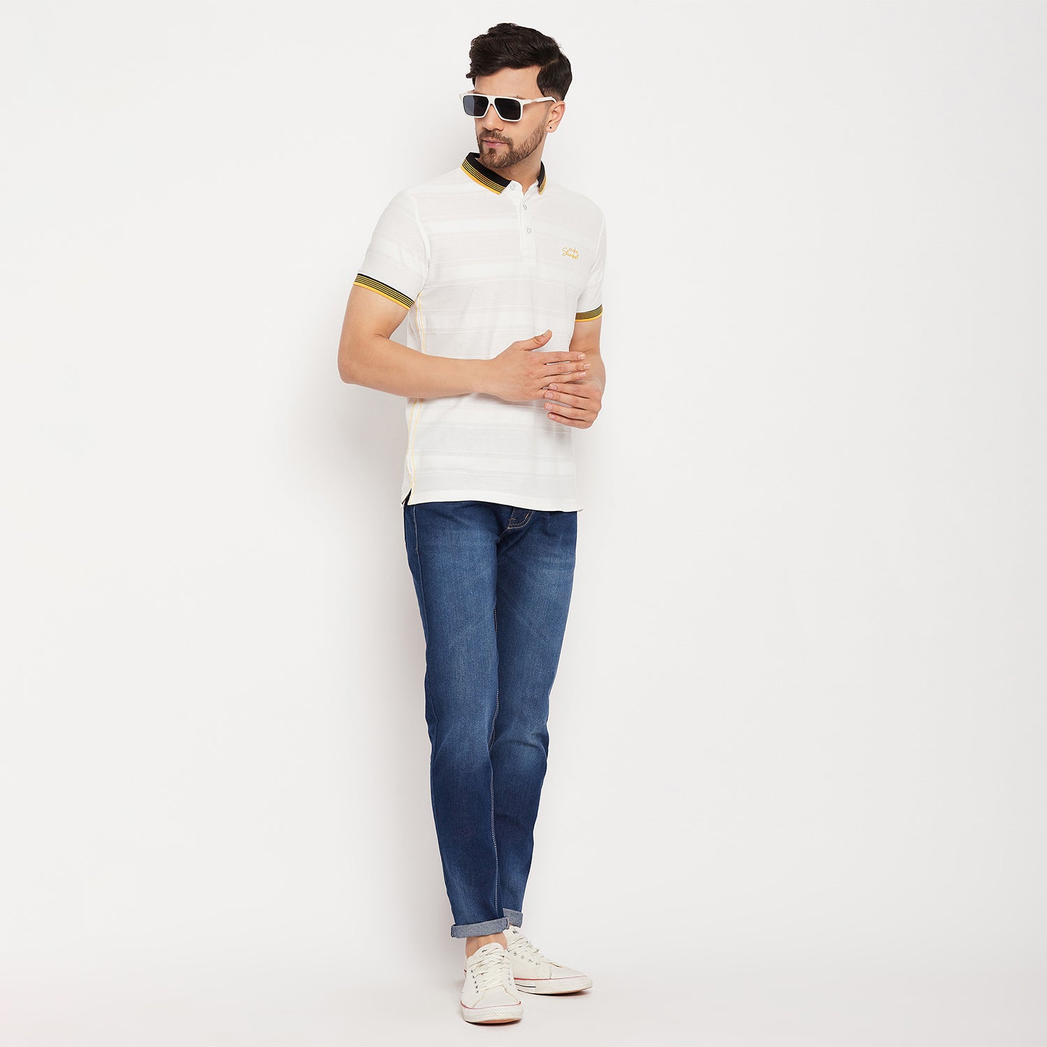 Duke Stardust Men Half Sleeve Cotton T-shirt (LF5836)