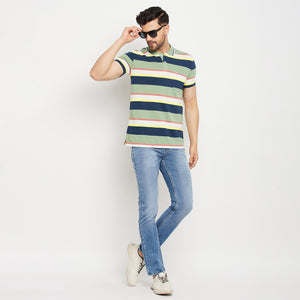 Duke Stardust Men Half Sleeve Polo Neck Cotton T-shirt (1069)
