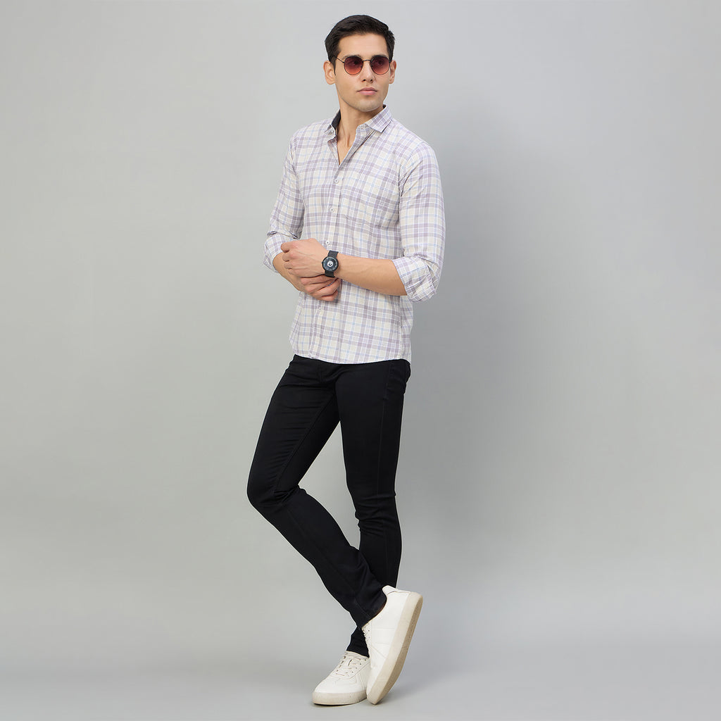 Duke Men Slim Fit Full Sleeve Short Style Cotton Shirt (SDO8CKBP)