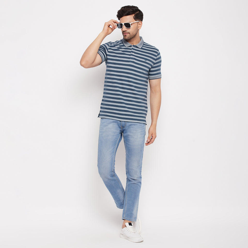 Duke Stardust Men Half Sleeve Cotton T-shirt (LF5801)