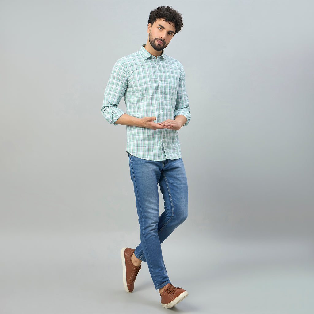 Duke Urban Men Shortstyle Checkered Shirt (SDO9CKT)