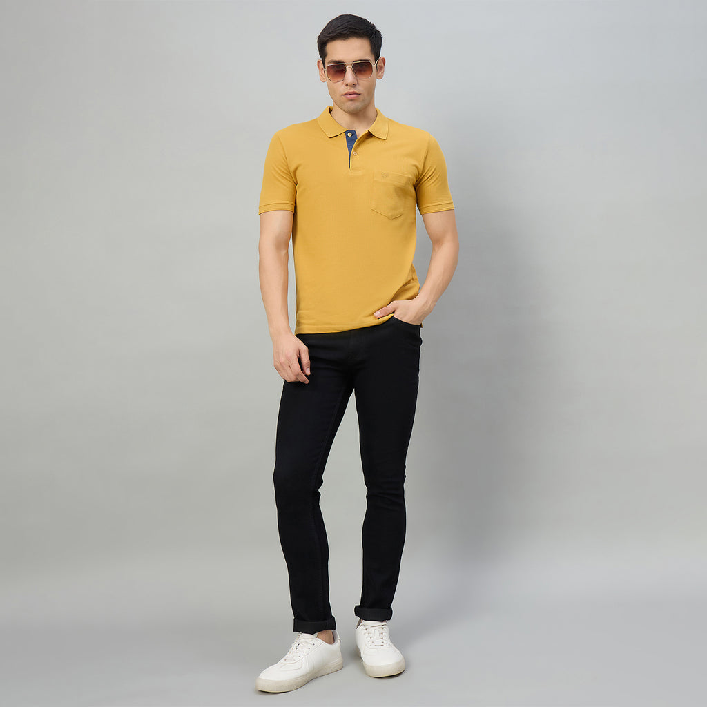 Duke Men Half Sleeve Cotton Smart Fit Casual T-shirt (SD72)