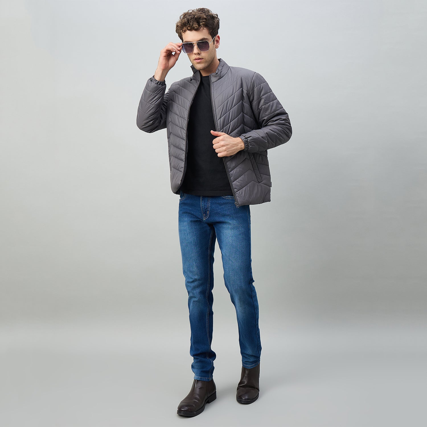 Duke Urban Men Full Sleeve Regular Puffer Jacket (OSDZ9494)