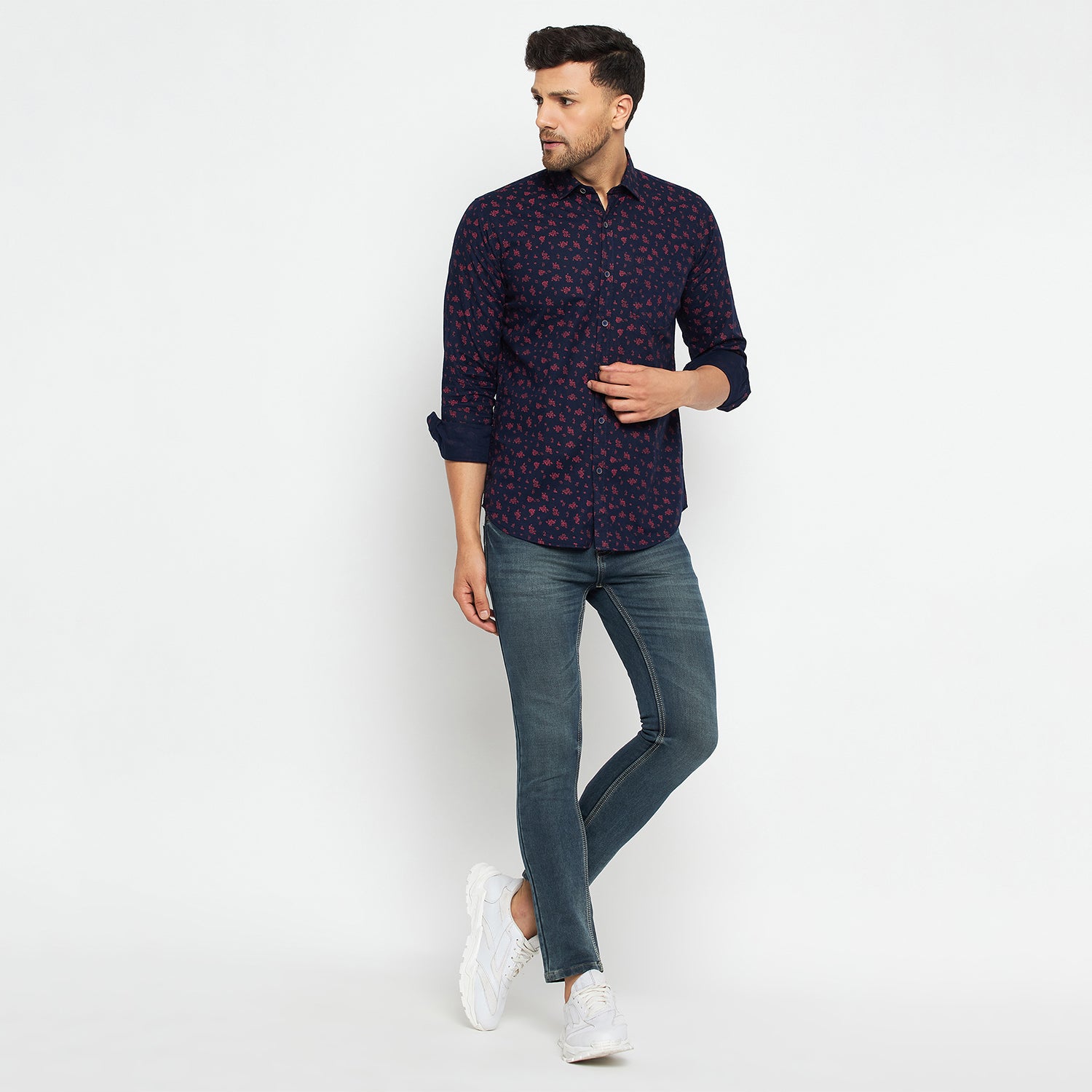 Duke Stardust Men Full Sleeve Cotton Shirts (SD9PRCSQ)