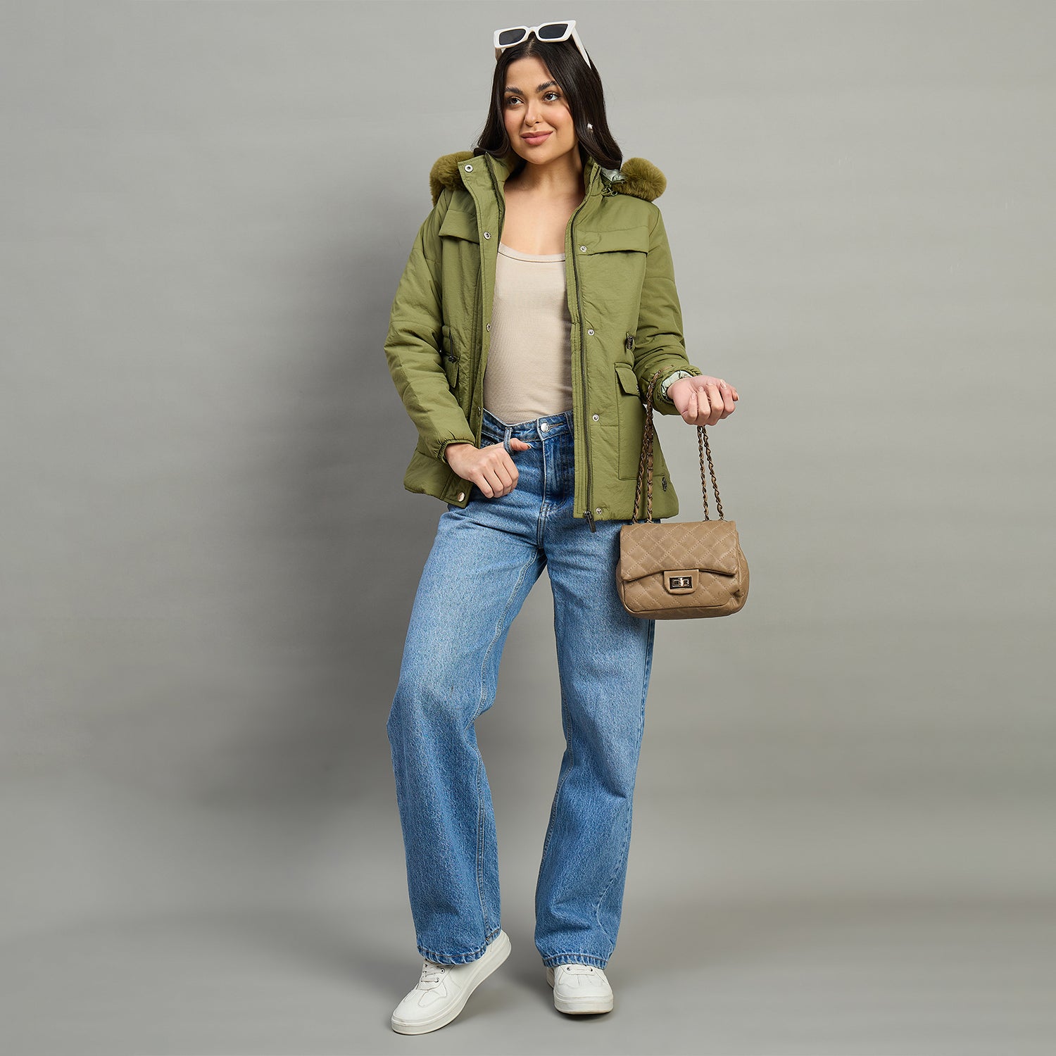 Duke Urban Women Short Style Full Sleeve Hooded Jacket (SDZ4111)