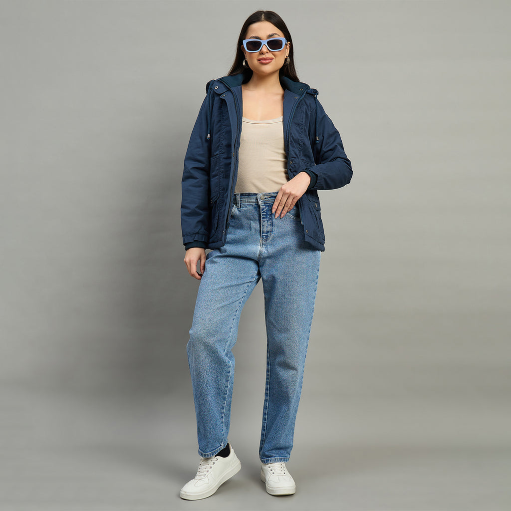 Duke Urban Women Short Style Full Sleeve Hooded Jacket (SDZ4153)