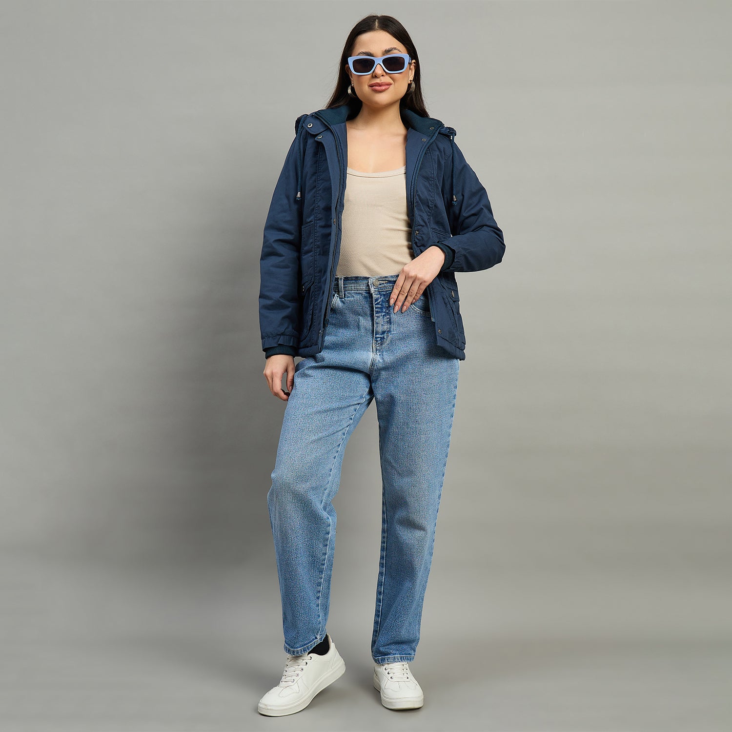 Duke Urban Women Short Style Full Sleeve Hooded Jacket (SDZ4153)