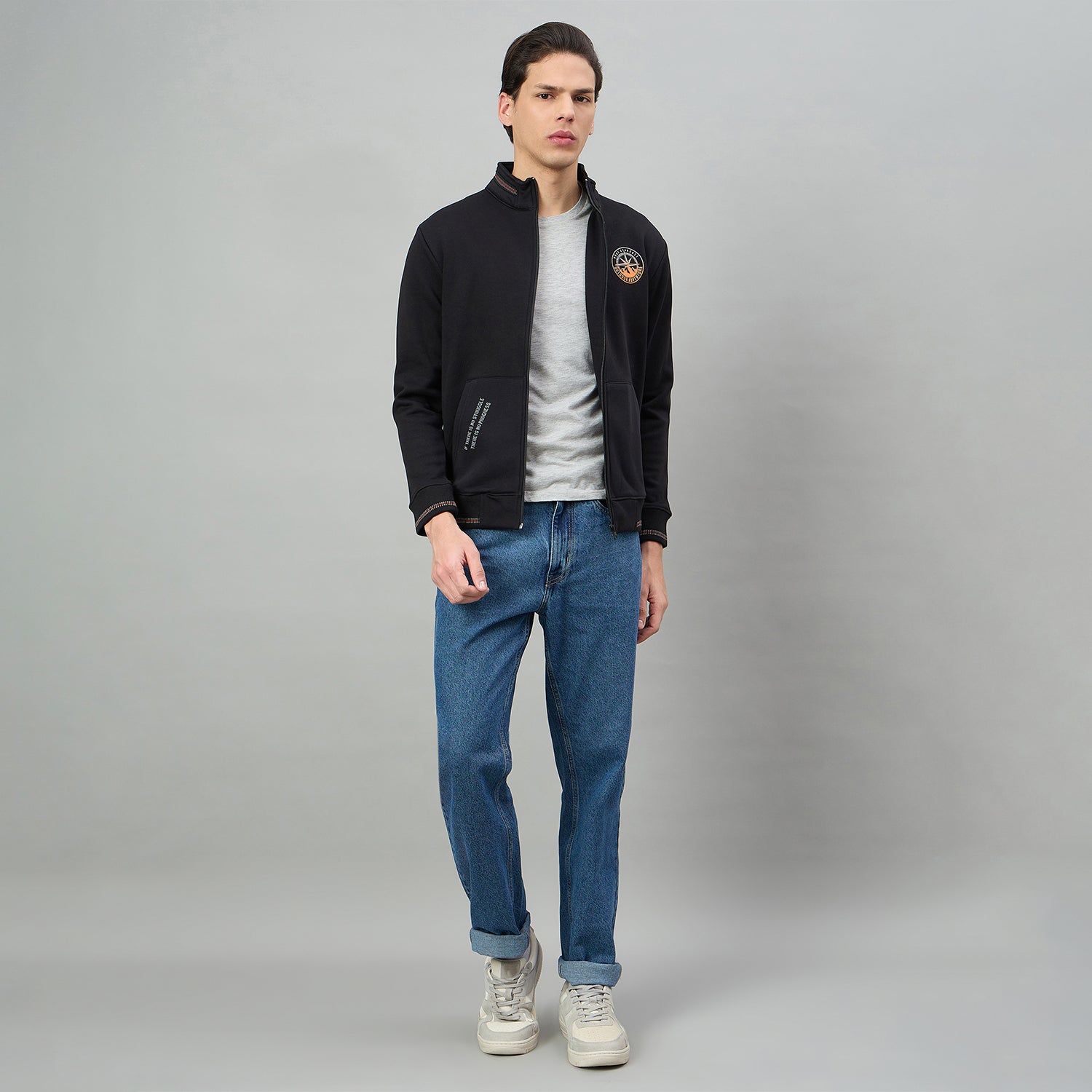 Duke Urban Men Full Sleeve Zipper Sweatshirt (LF6303N)