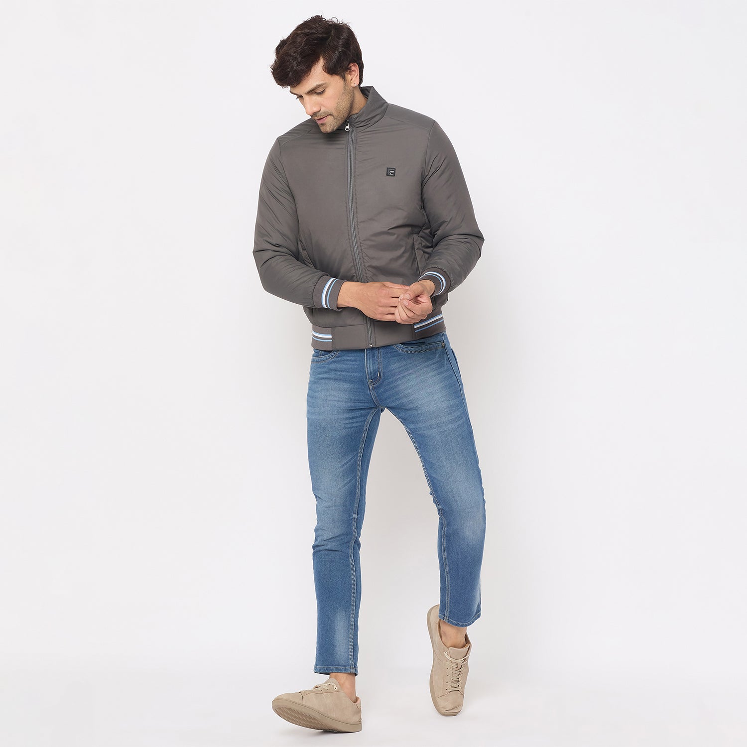 Duke Urban Men Full Sleeve Bomber Jacket (SDZ3089R)