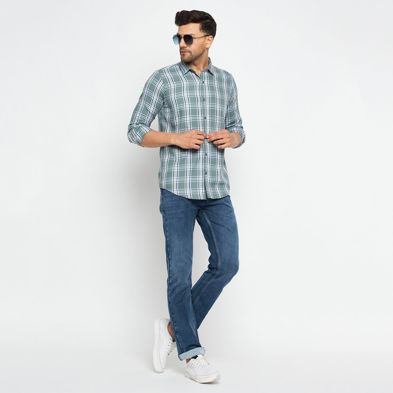 Duke Stardust Men Full Sleeve Cotton Shirts (SD7CKTOQ)
