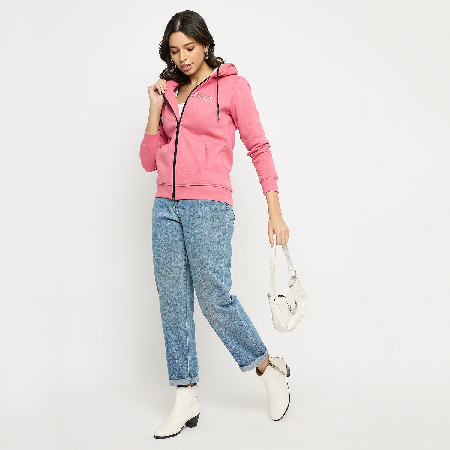 Duke Urban Women Hooded Zipper Sweatshirt (LFX925)