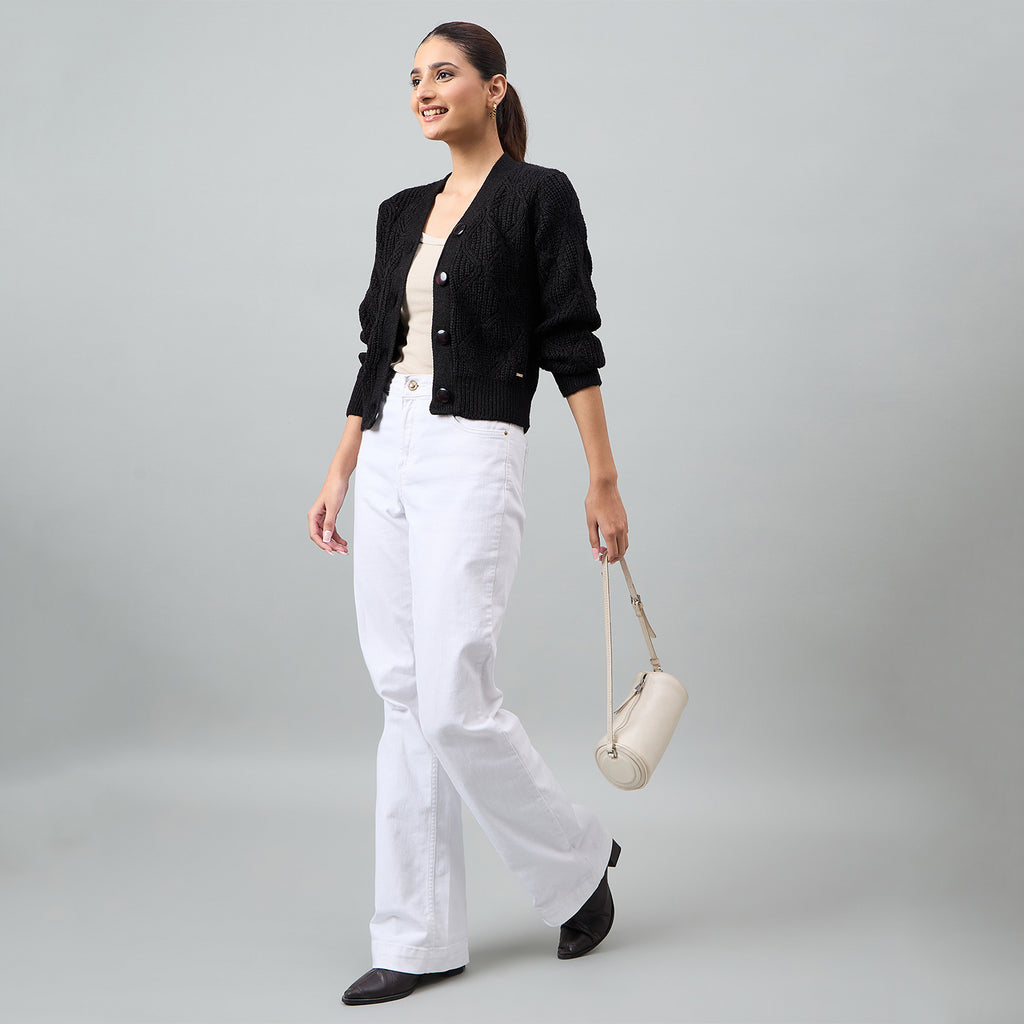Duke Urban Women Front Open Crop Cardigan (SDS1345)