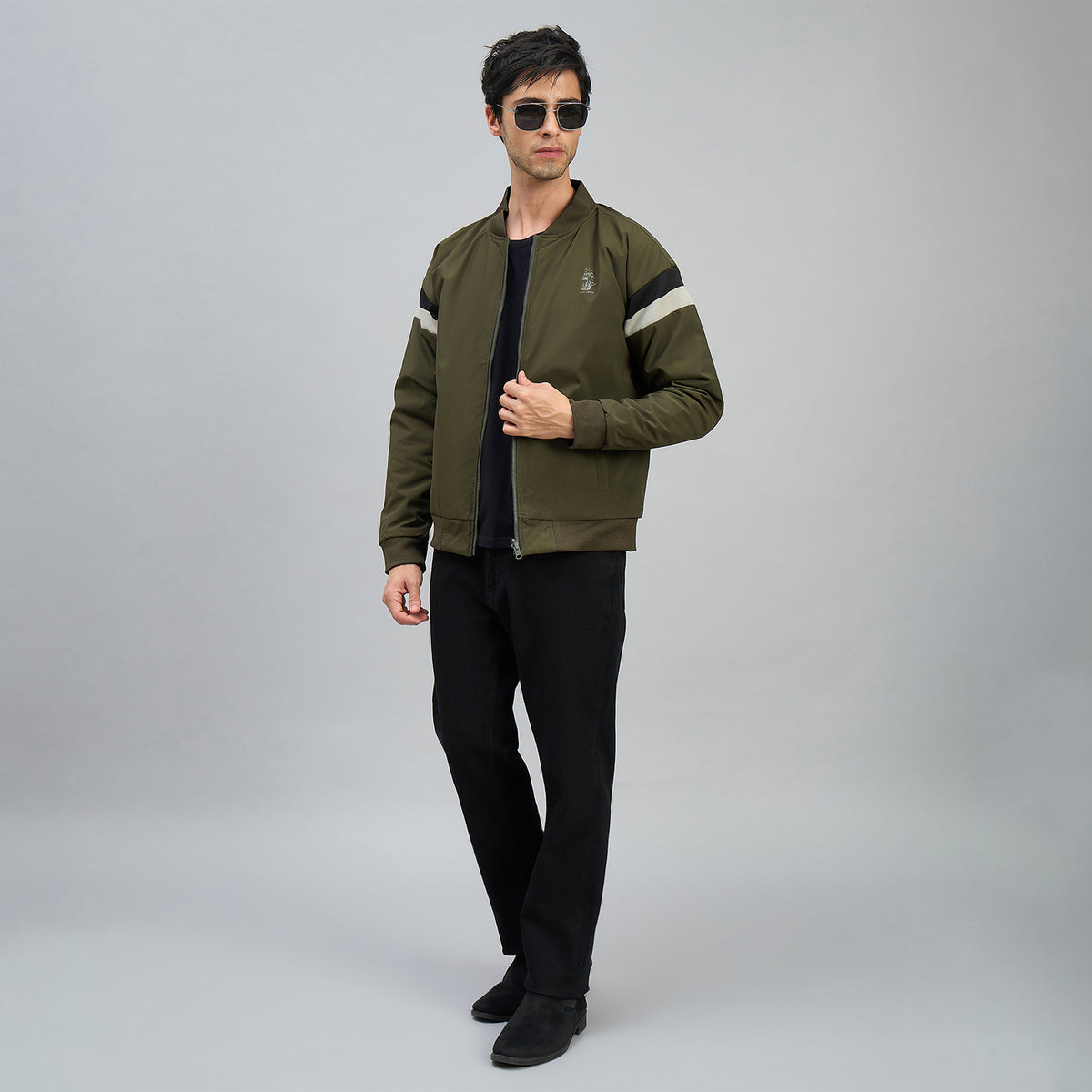 Duke Men Full Sleeve Stand Collar Reversible Jacket (SDZ3238)