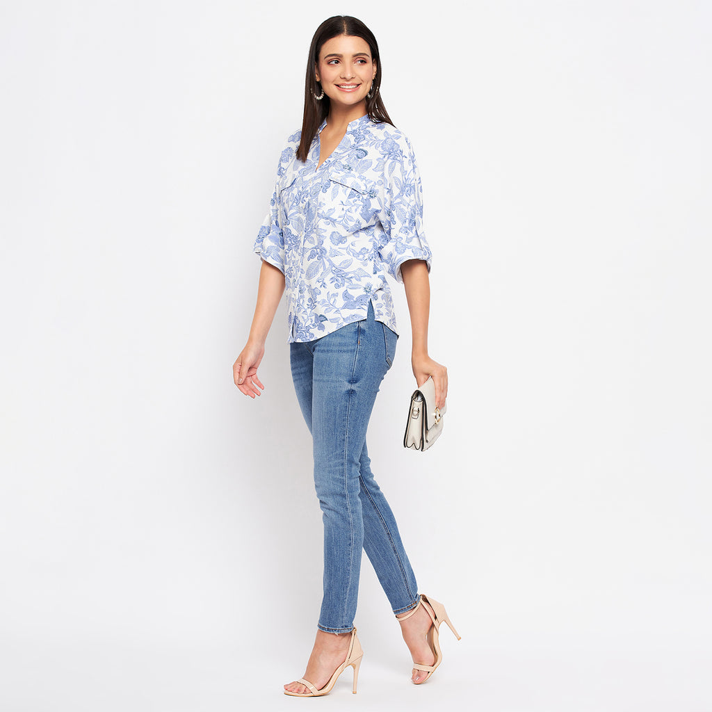 Duke Stardust Women 3/4th Sleeve Printed Shirt (SDX3267)