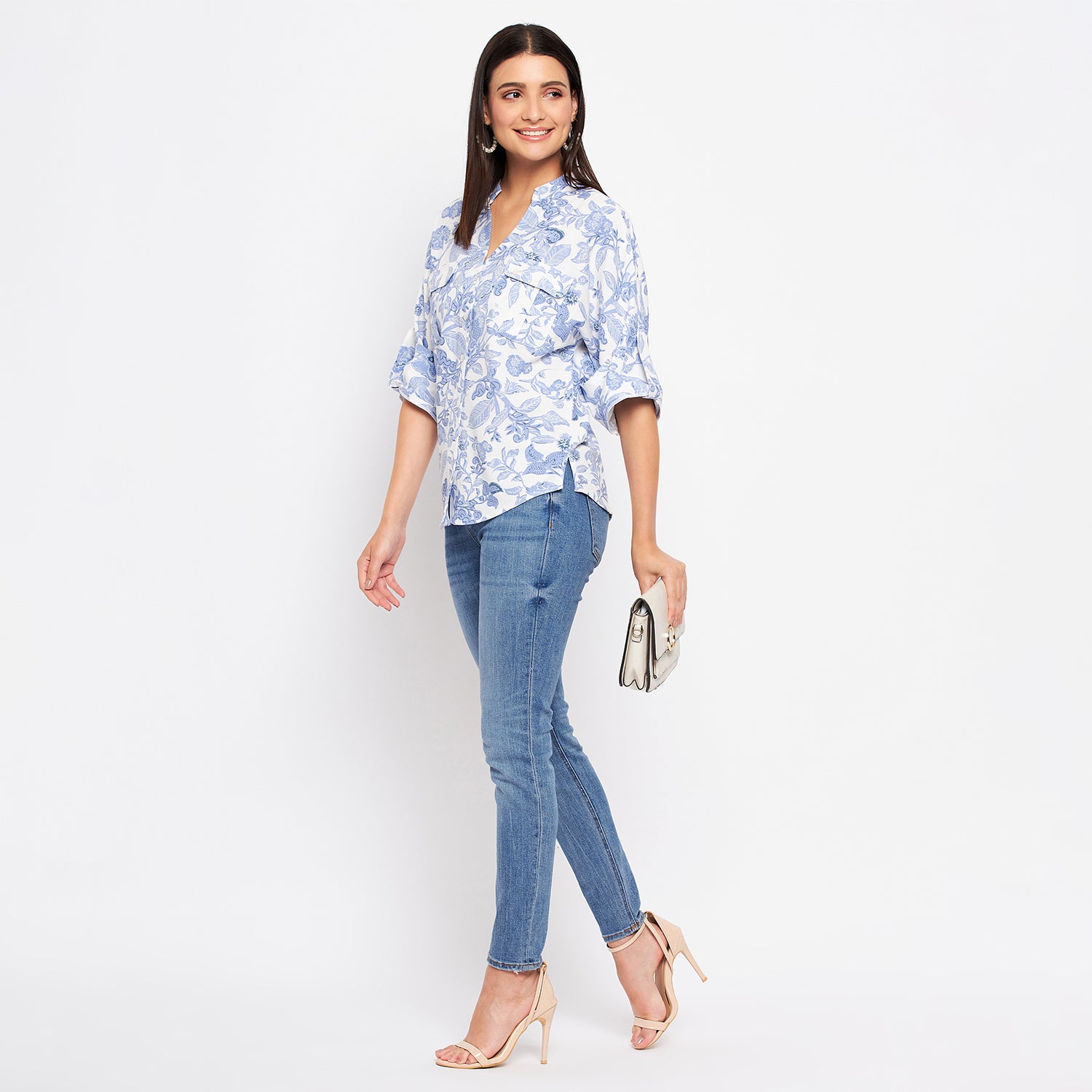 Duke Stardust Women 3/4th Sleeve Printed Shirt (SDX3267)