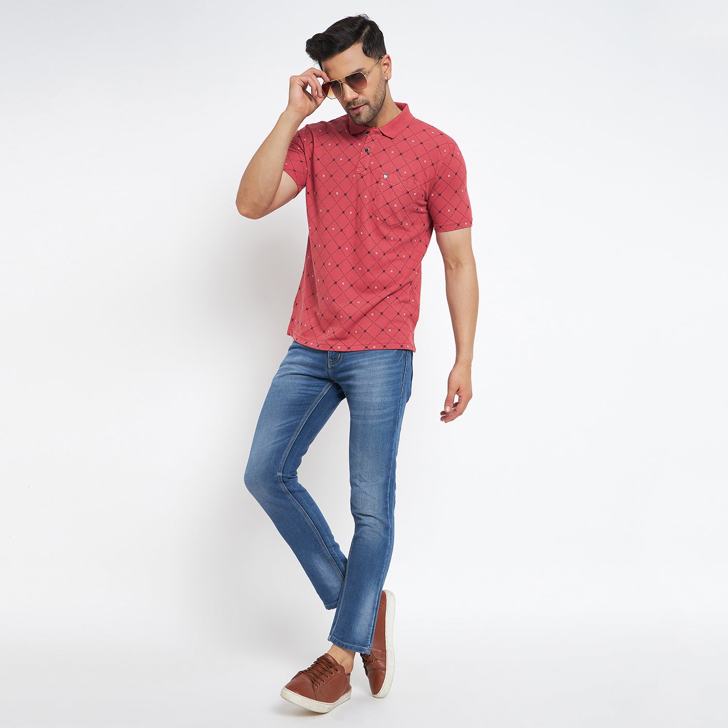 Duke Stardust Men Half Sleeve Cotton T-shirt (MLF7116)