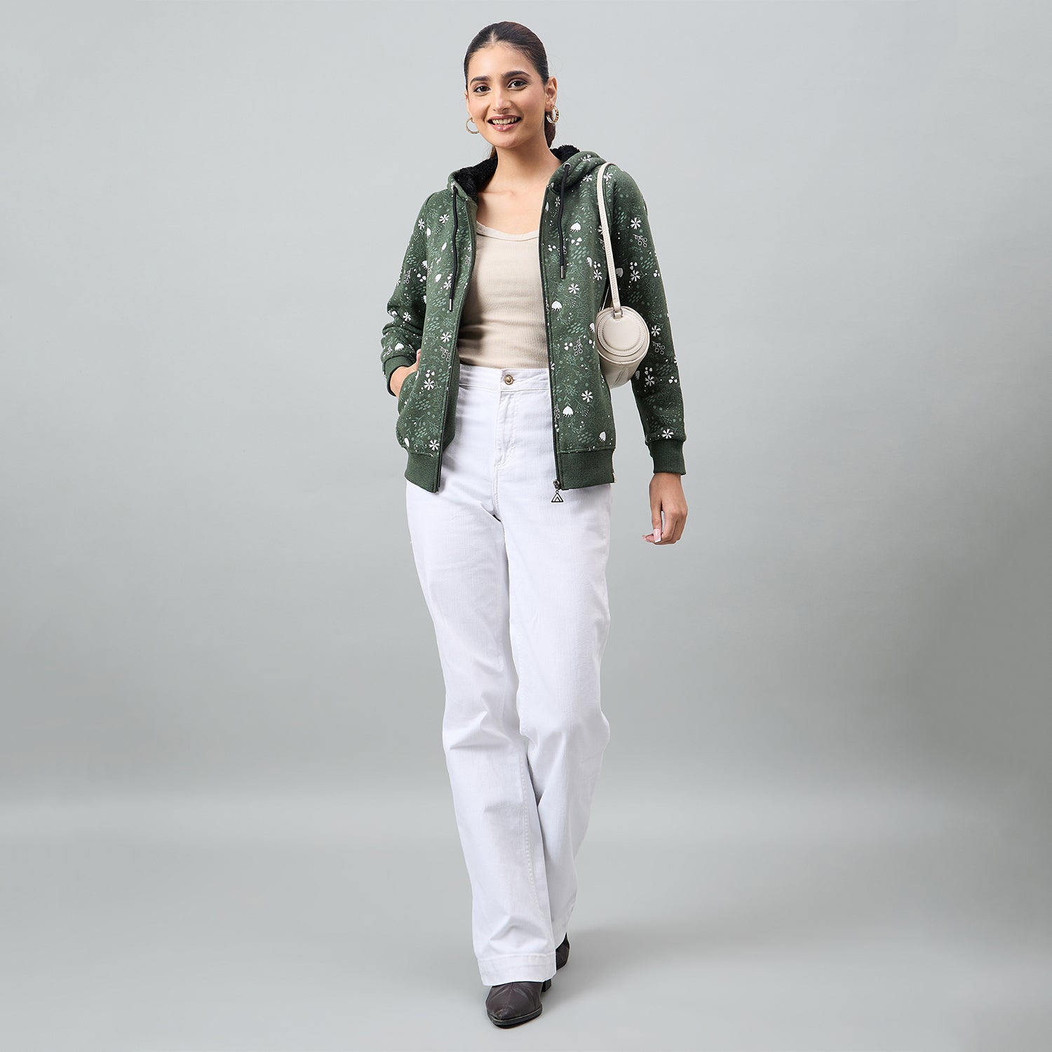 Duke Urban Women Full Sleeve Hooded Sweatshirt (LFX942)