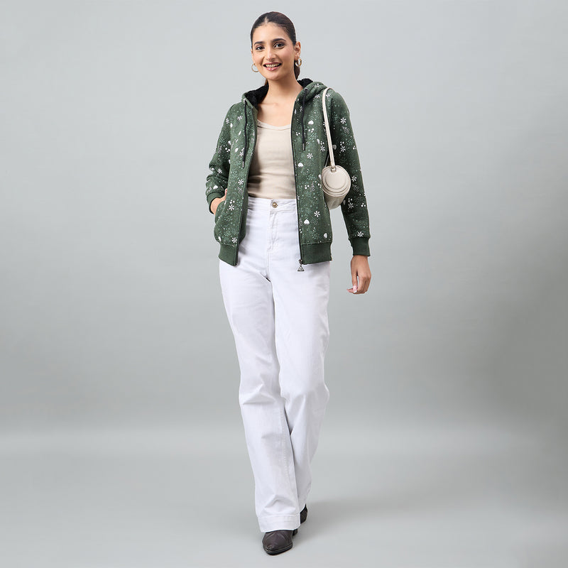 Duke Urban Women Full Sleeve Hooded Sweatshirt (LFX942)