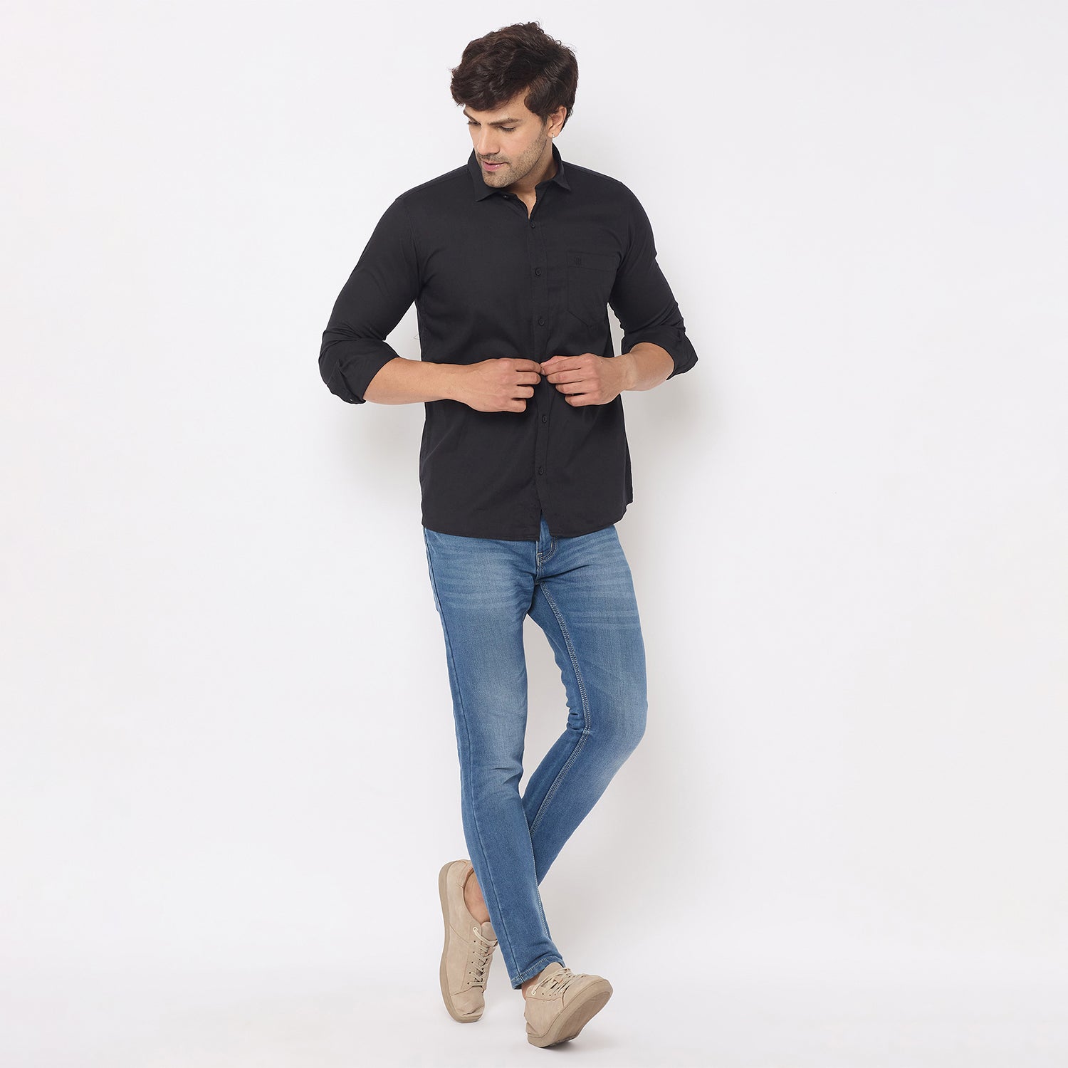 Duke Urban Men Full Sleeve Cotton Shirt (SDO8PLDA)