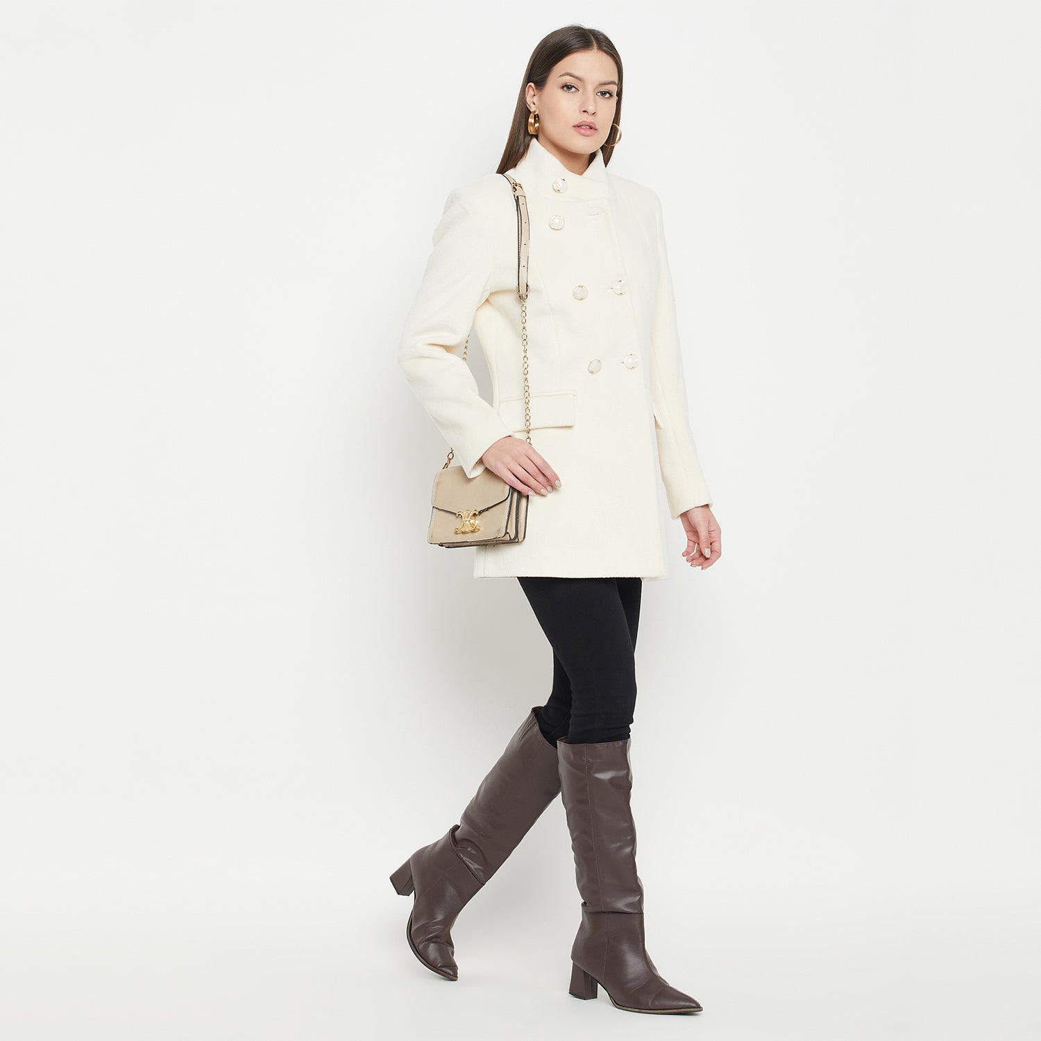 Duke Urban Women Full Sleeve Long Coat (SDZ4105)