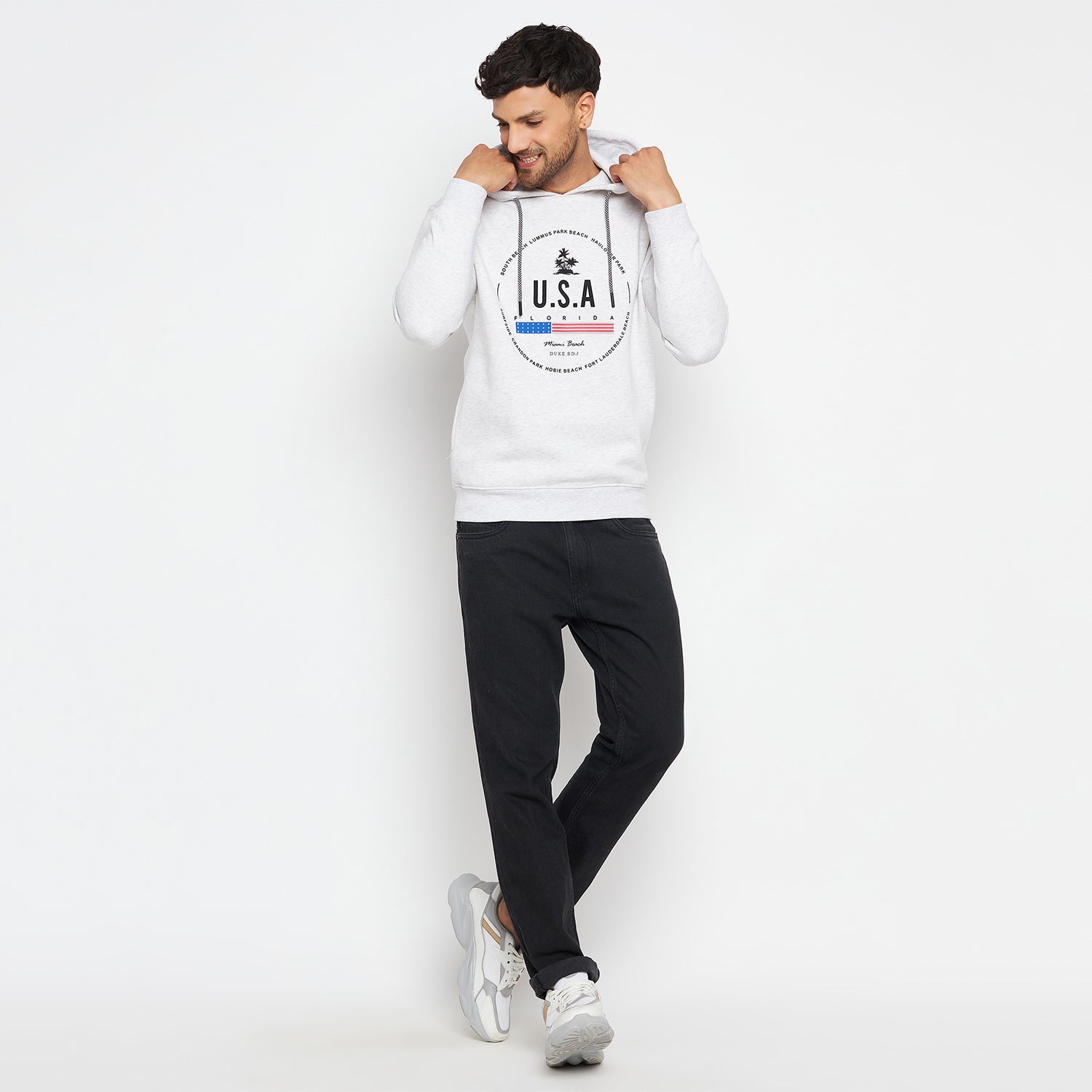 Duke Urban Men Hooded Neck Sweatshirt (LF6107)