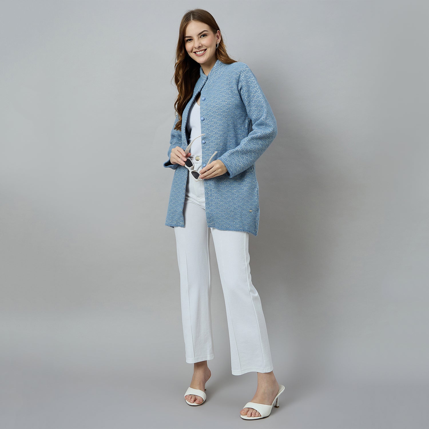 Duke Urban Women Long Coat Shortstyle Cardigan (ONSDS108)