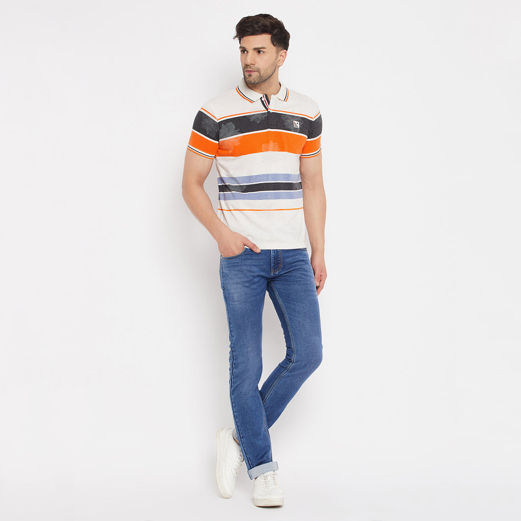 Duke Stardust Men Half Sleeve Cotton T-shirt (MLF4596)