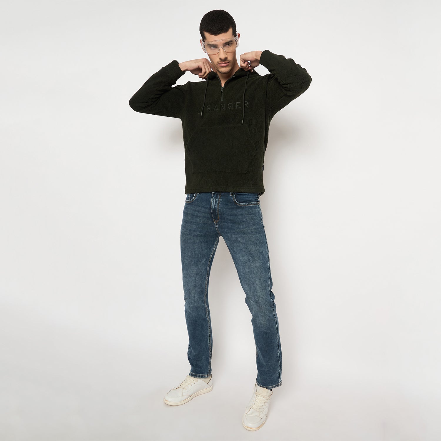 Duke Urban Men Full Sleeve Hooded Sweatshirt (LF6395)